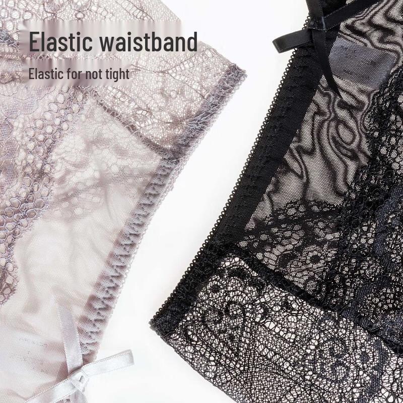 TINGE Women's Lace Seamless Briefs