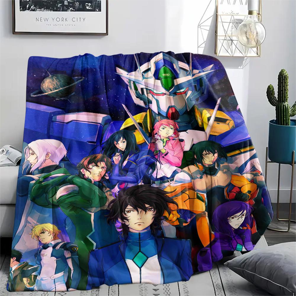Mobile Suit Gundam Epic Battle Blanket, Warm Throw for Living Room, Great Gift for Gundam Lovers.chl