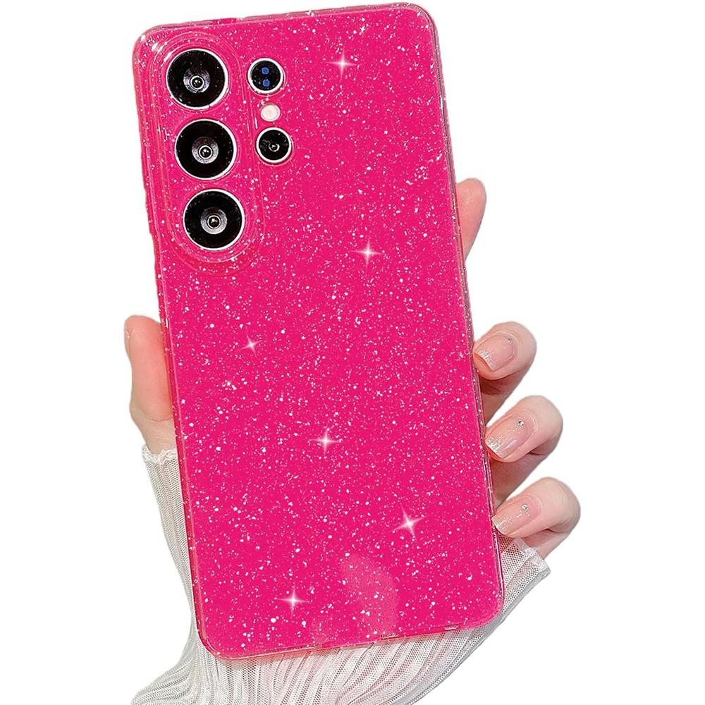 Чехол с блестками для Samsung Galaxy S26 Ultra S2 Plus S24 S23 A A1 G Милый Эстетичный Блестящий Женский Мужской Чехол для Телефона Аксессуары
