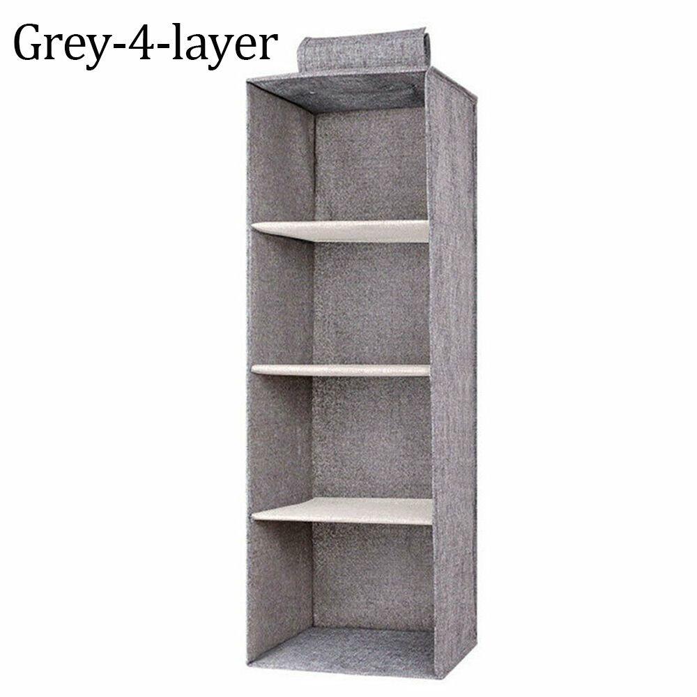 Cotton Hanging Storage Pouch Space Saver Clothes Organizer for Household Closet Container
