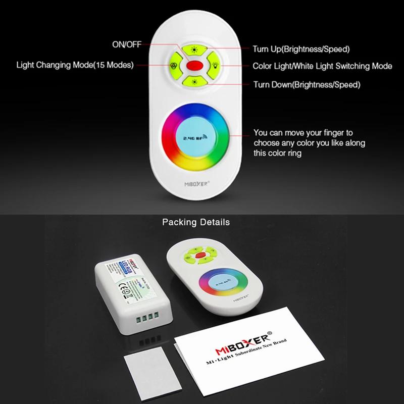 Miboxer FUT020 FUT021 FUT022 FUT025  FUT027 FUT028 LED Strip Controller 2.4GHZ Touch RGB RGBW Dual White Single Color LED Dimmer