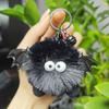 Cross-Border Plush Little Devil Soot Ball Faux Rex Rabbit Fur Pendant Keychain/Backpack Charm