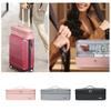 Hair Dryer Storage Bag Double Layers Large Capacity Portable Handle Zipper Solid Color Travel Women Hairdryer Accessories Organizer Carrying Case