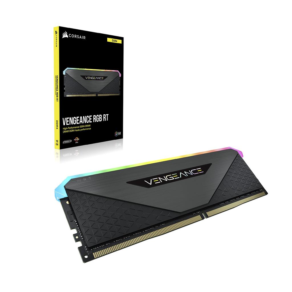 CORSAIR 4000MHz CL18 Desktop PC Memory VENGEANCE RGB RT 16GB X CMN16GX4M2Z4000C18 New Model Optimized for DDR4-16GB [8GB 2] (2021 AMD)