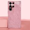 Тонкий узор ткани Мадам розовый Стекло Чехол для телефона для Samsung Galaxy S26 S25 S24 S23 S22 S21 FE Ultra Plus Ударопрочный Женский