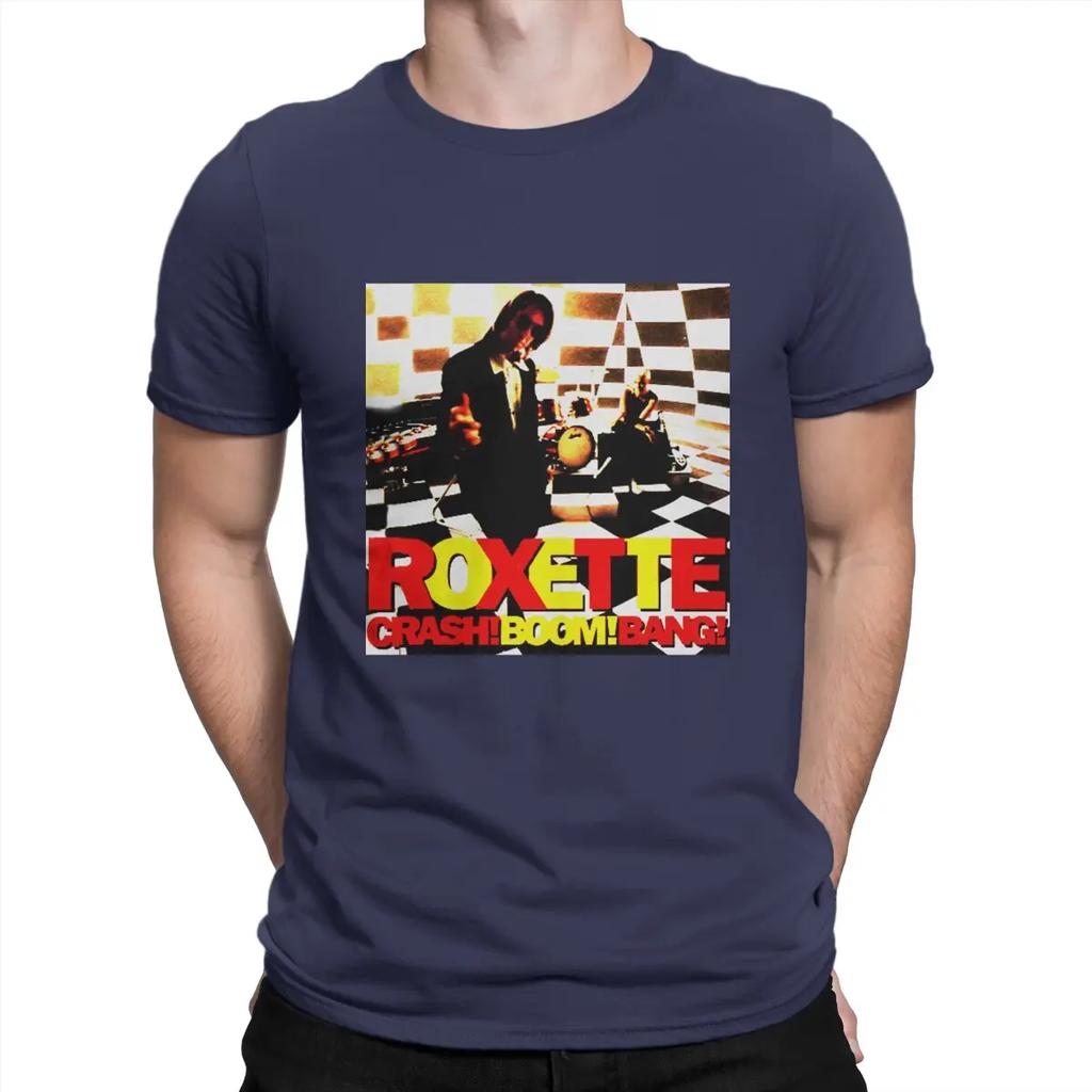 Swedish Band In The 1980s Men T Shirts Roxette Awesome Tee Shirt Short Sleeve Crewneck T-Shirts 100% Cotton Graphic Printed Tops