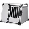 TRIXIE Box De Transport - Aluminium - L Et XL : 94 X 75 X 88 Cm - Gris Argent Et Gris Clair - Pour Chien