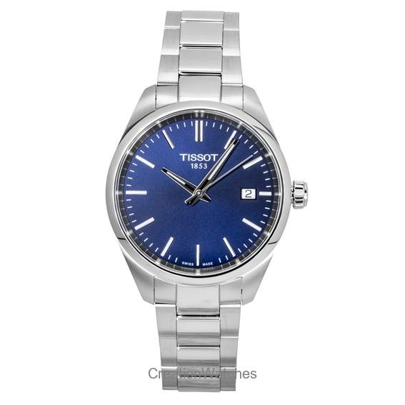 Tissot PR 100 Нержавеющая сталь Синий циферблат Кварц T150.210.11.041.00 100M Женские часы