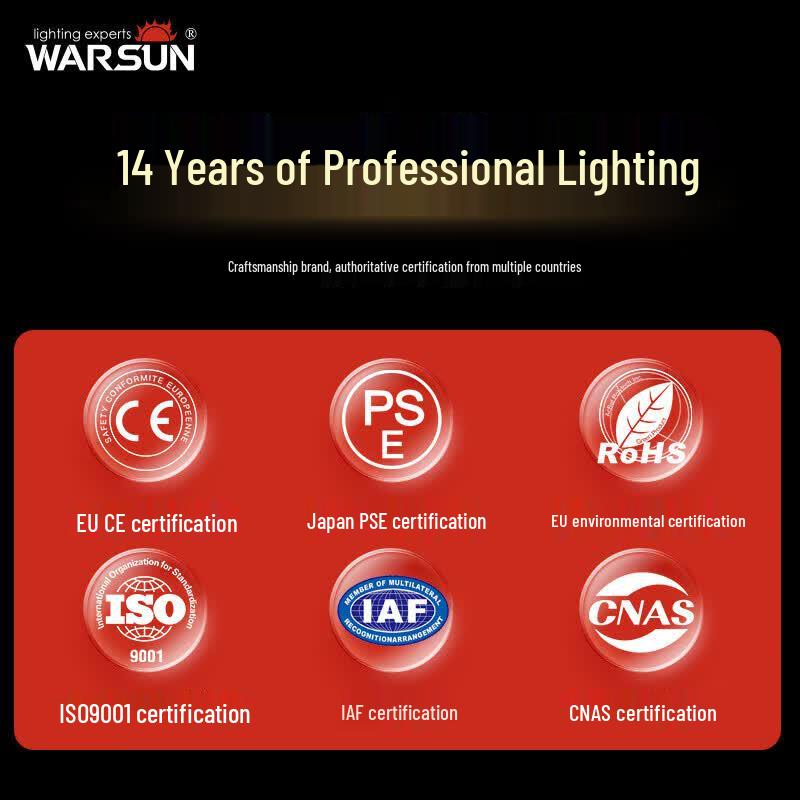 Warsun B350 Rechargeable LED Flashlight with COB Side Light