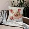 45x45CM Pink Pig Pillowcase Throw Pillow Cover Home Living Room Bedroom Sofa Bed Decorative Square Cushion Cover