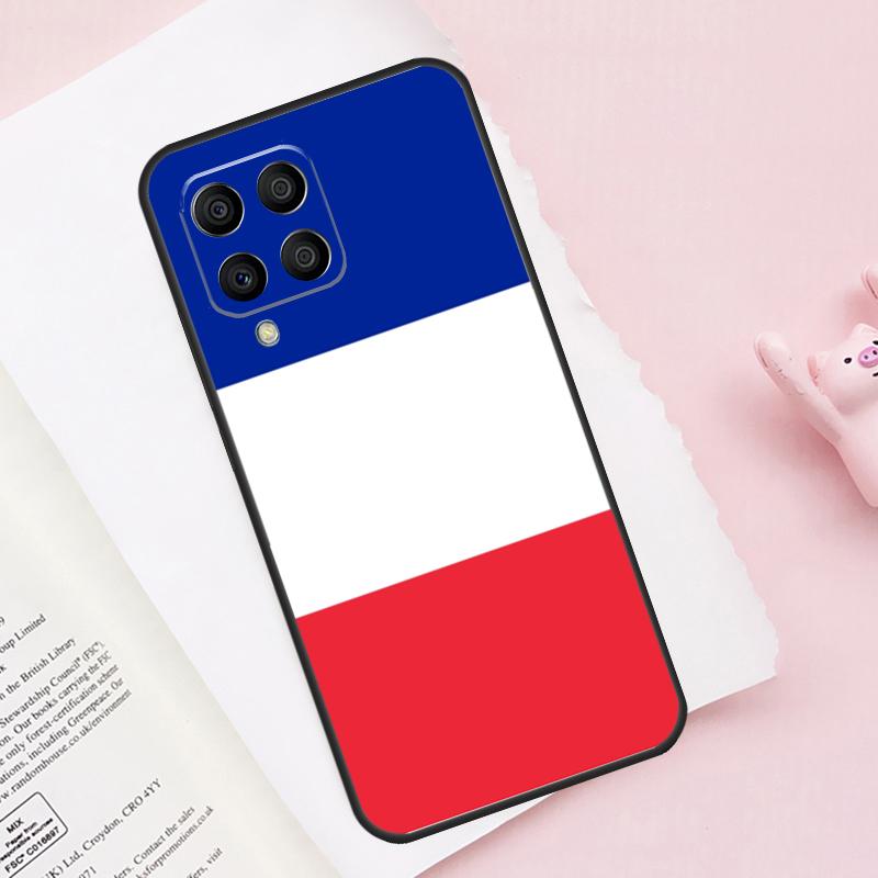 France Flag Case For Samsung Galaxy M15 M35 M55 M51 M31 M21 M11 M16 M36 M56 M53 M12 M32 M52 M14 M34 M54