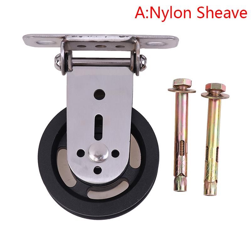 Настенный тренажерный зал для дома вращающийся бесшумный шкив Diy Lat Lift Cable System Wheel