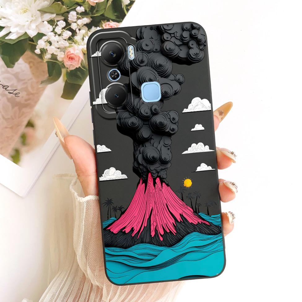 Чехол для телефона Infinix X668C Чехол для Infinix Hot 12 Pro Силиконовый Милый Кот Модный Забавный Расписной Корпус Для Inifnix Hot 12 Pro