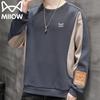 Mao Ren Men's Casual Long-Sleeve Round Neck Sweatshirt