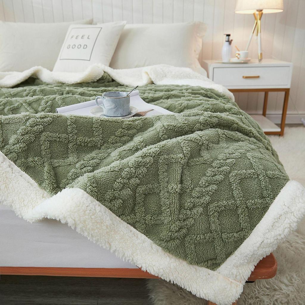 Морзе, 7 цветов, зимние толстые одеяла, теплое шерстяное одеяло, мягкое накидное покрывало для дивана, покрывало, двухстороннее сплошное цветное покрывало