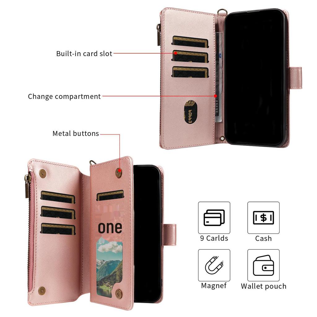 Защитный кожаный чехол-книжка с застежкой-молнией для Sony ACE III и Xperia 10 VI/1 IV