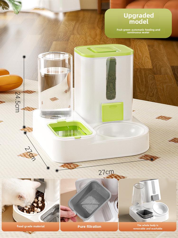 Автоматическая кормушка и поилка для домашних животных с двумя мисками для кошек и собак