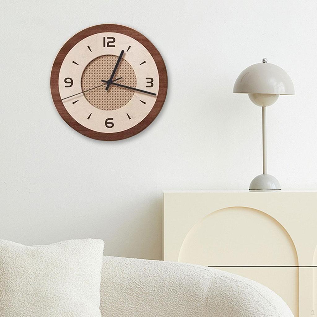 Wall Clock Hanging Art Modern Easy To Read Silent Non Ticking Home Decor Ornament