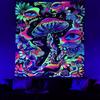 Uv Fluorescent Tapestry Blacklight Under The Sea Tapestry Hippie Bedroom Gothic Home Decor Aesthetic Room Decoration Boho Decor