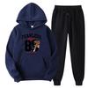 Spring And Autumn Men's Casual Sport 250g\m² Tracksuits Hoodies And Pants Clothing Oversized Sweatshirts Suits Hooded Coats