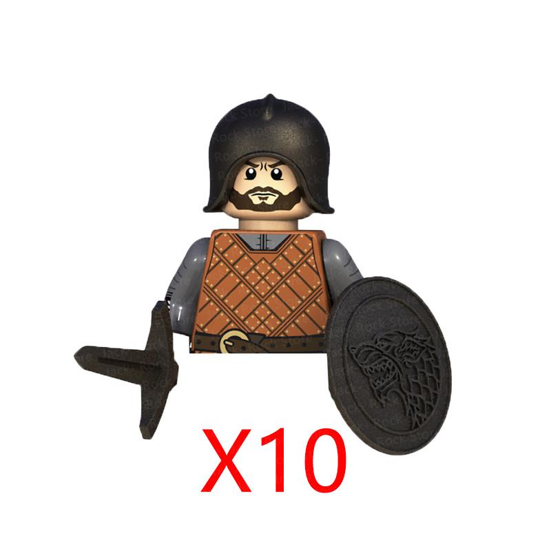 Военные Строительные Блоки Фигурки Солдат Подарки Игрушки Серия Кино Фантастика Средневековый Рыцарь Легион Оружие Щит Флаг MOC