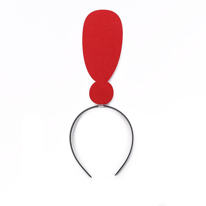 Повязка на голову со знаком вопроса, повязка на голову для фотосессии, праздничный обруч для волос, головной убор для костюма, рождественские сувениры, головной убор для девочек