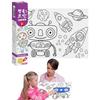 Coloring Paper Roll Drawing Toys for Children Color Filling Paper Sticker Learning Educational Toy for Kids