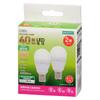 OHM Electric LED Bulbs, Small, E17, 40W Equivalent, Daylight White, Pack of 2, LDA4N-G-E17, IS51, 2P, 06-4717