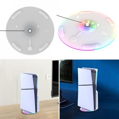 Вертикальная подставка RGB для игровой консоли, кронштейн для PS5 Slim, нескользящий держатель, подставка для дисплея для Sony Playstation 5 Slim