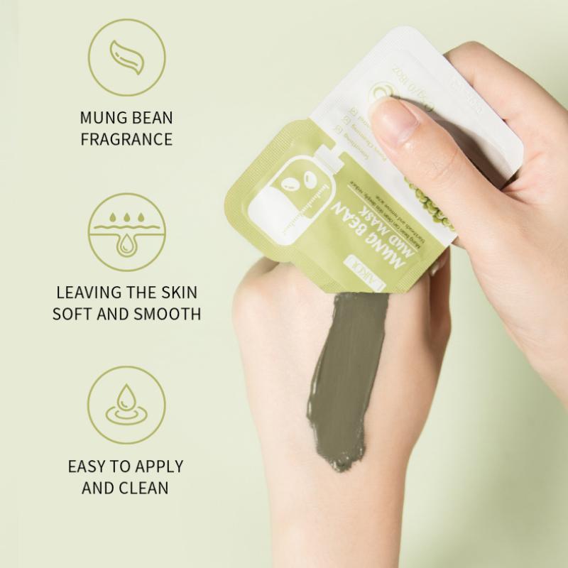 5 шт./10 шт. Маска из пасты бобов мунг, очищающая маска для лица, грязь для удаления черных точек и закрытия рта