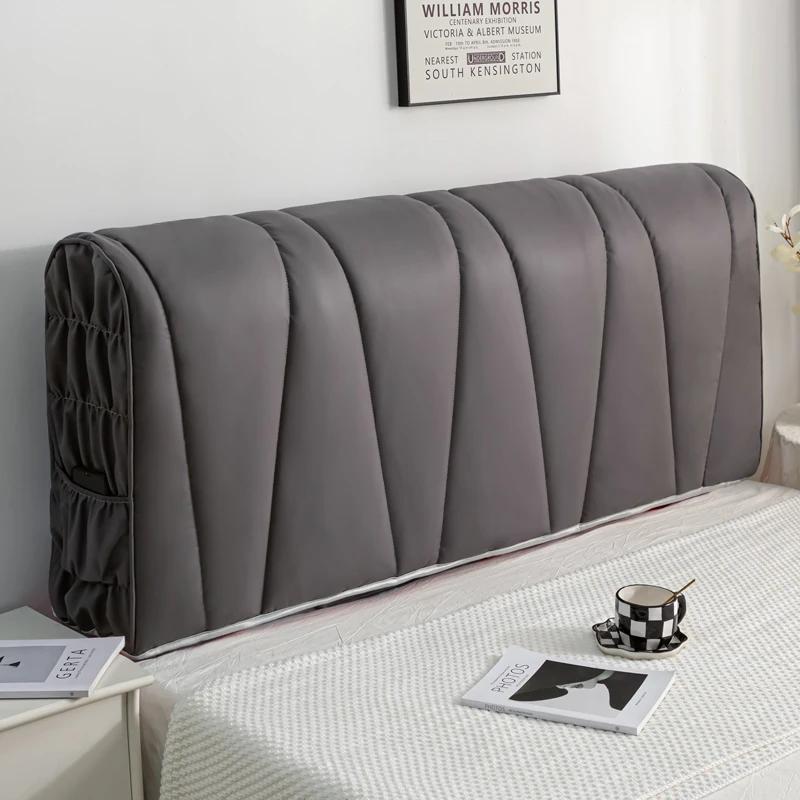 Luxury Technical Cloth Fabric Headboard Cover All-inclusive Thicken Quilting Bed Head Cover Bedside Dust Protector Cover