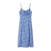 2025 Spring Women's Slimming Slit Printed Dress