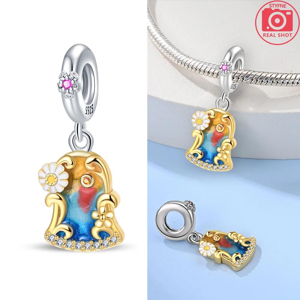 Элегантная медная оригинального цвета масляная живопись доска восковые мелки бусины подходят шармы для браслетов женские украшения DIY аксессуар подарок