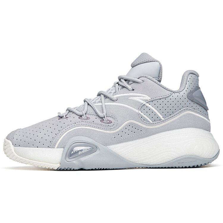 Anta Cement Bubble 1.0 KT Thompson Low-Top Basketball Shoes Men Sneaker Gray 912121608S-10