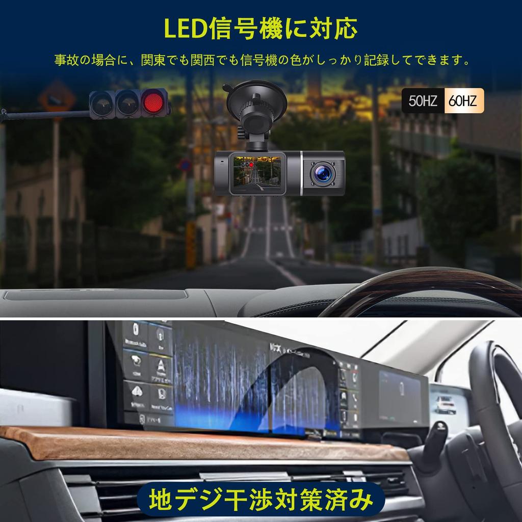 Видеорегистратор Volam 1080p, Маленький видеорегистратор, Камера переднего и заднего вида, 1,5-дюймовый видеорегистратор,