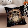 Animei My N-NeighborS T-Totoro Pillow Case Anti-dustmite Pillowcase Invisible Zipper Silky Short Plush Sofa Cushion Cover