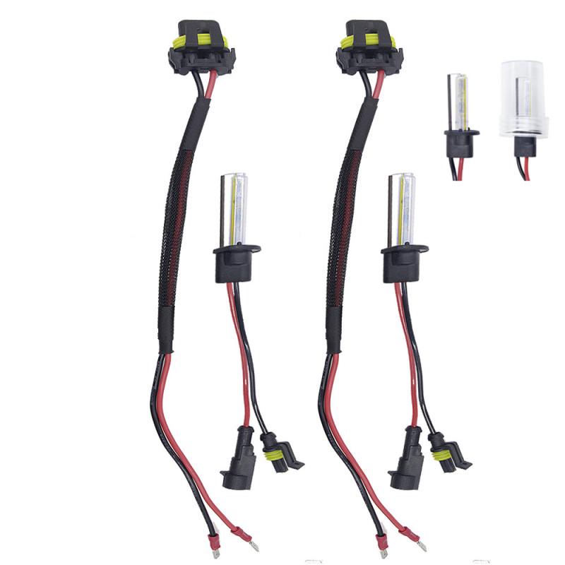 2 шт./компл. 55 Вт H1 HID ксеноновые лампы для переоборудования фар 3000-12000K для автомобиля