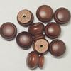 10-Piece Set of Wooden Furniture Handles, Drawer Pull Handles, Dark Brown, DIY, Screws Included (Dark Brown)