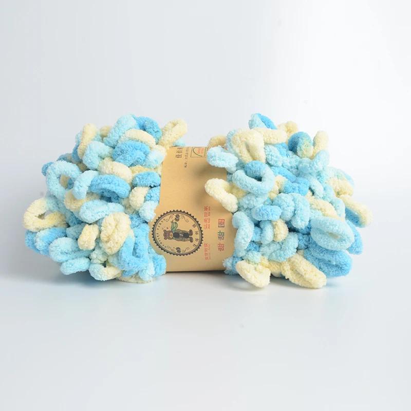 500 г/лот ручная вязка пряжа для пальцев крючком супер теплая пухлая круглая хлопковая плетеная веревка пухлая умная полиэстеровая игрушка носок