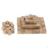 0.4 Inch Wooden Cubes, Pack of 100 Unfinished Blank Block for Decorating, Puzzle Making, Crafting &
