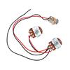 Комплект wiring harness для бас-гитары Precision, Запчасти для электробаса, Схема предусилителя для электробаса, Замена звукоснимателя, 250K 1V1T, Разъем