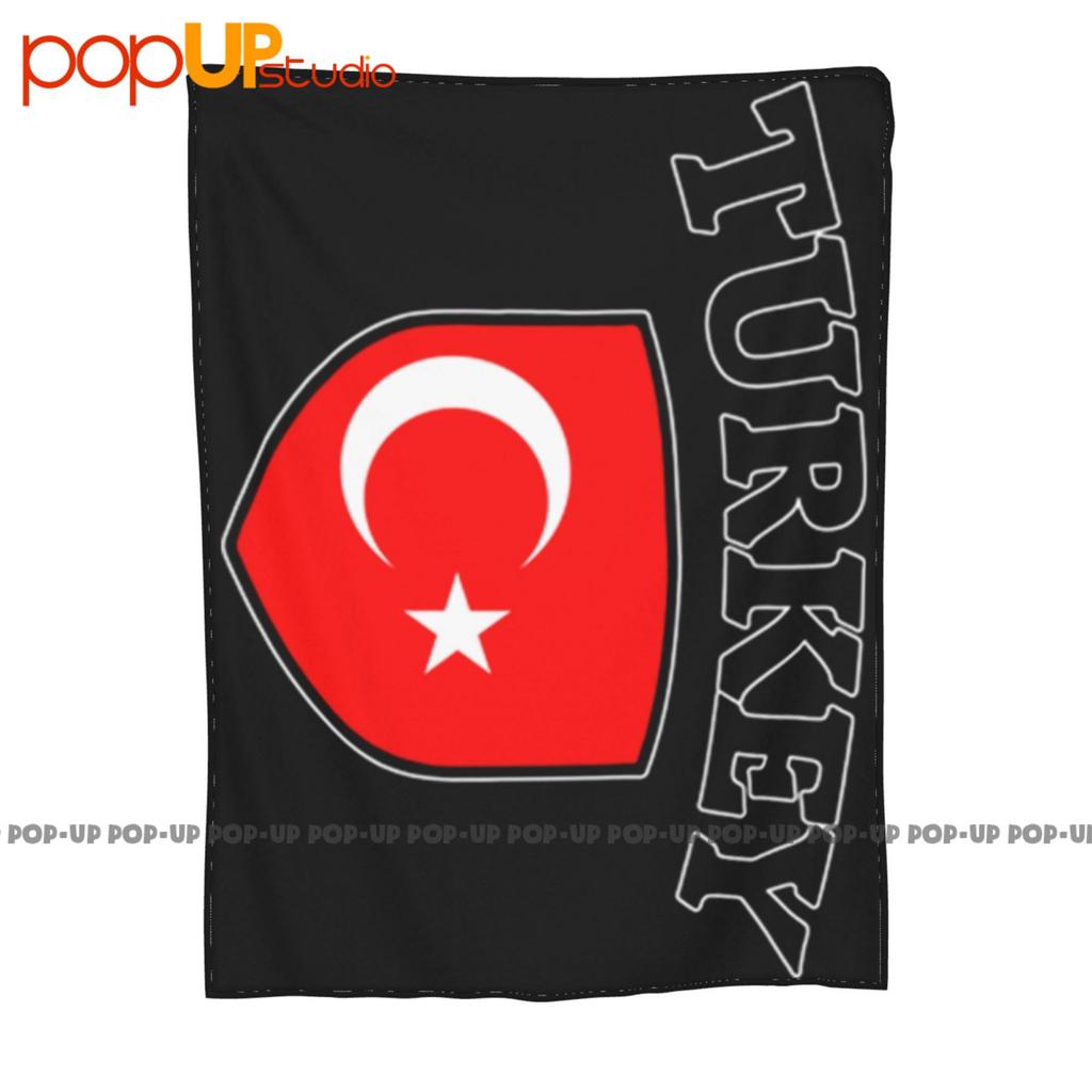 Turkish Country Crest Flag Ethnic Pride Ultra-Soft Blanket Quilt Winter Sofa Cover Bed Covers
