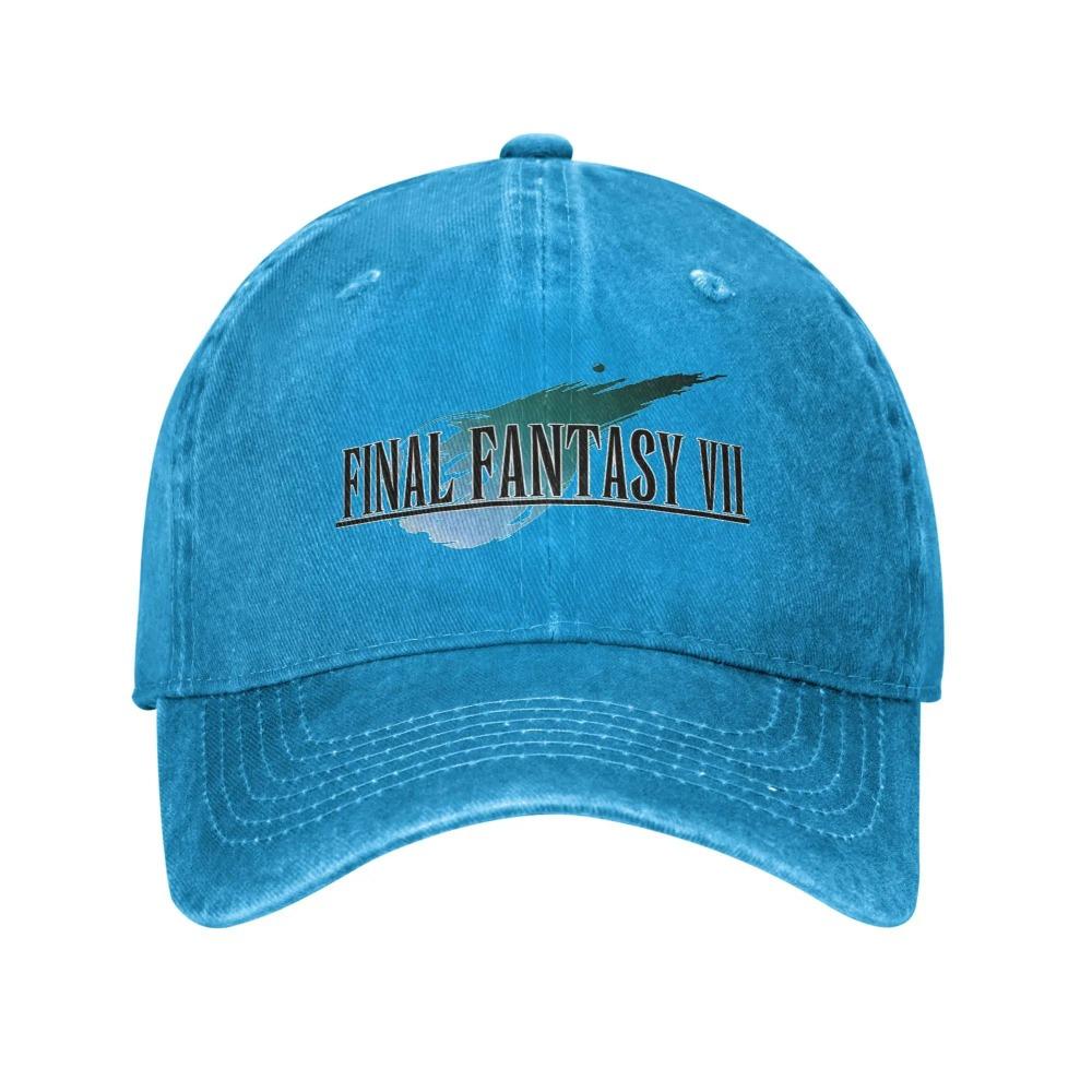 2025 Лето Final Fantasy VII FF7 Мерч Бейсболка Мужская Женская Повседневная Смешная Кепка для Видеоигр Шляпа Регулируемая Тракерская Кепка