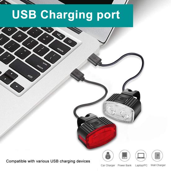 1/2 шт. Велосипедная фара задний фонарь водонепроницаемый USB перезаряжаемый универсальный MTB дорожный горный велосипед велоспорт передний свет ночная езда предупреждающий задний фонарь