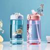 550 мл мультяшная детская бутылка для воды с динозавром пластиковый стаканчик с соломинкой портативная бутылка для питья студенческая детская чашка для воды посуда для питья