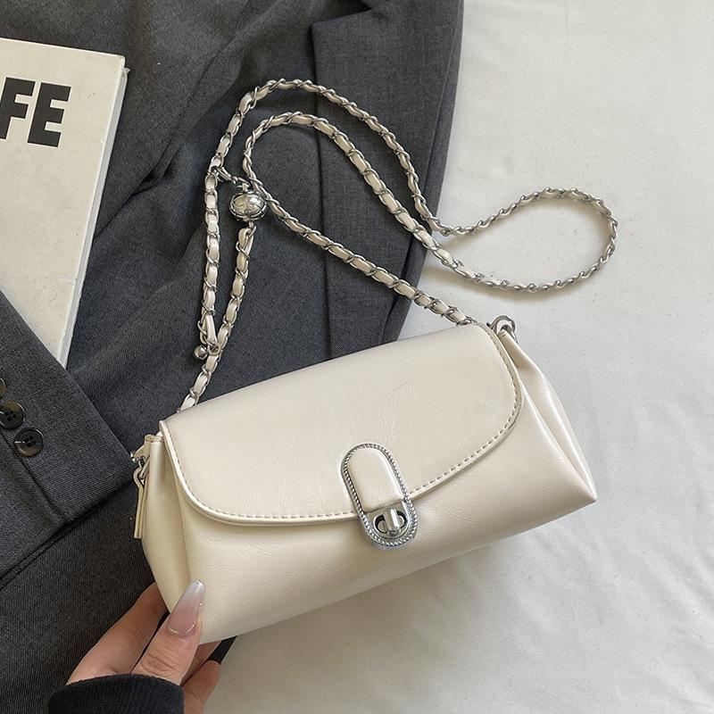 Korean Version Trendy Fashion Versatile Simple Chain Small Square Bag High-end Niche Design Versatile Temperament Messenger Bag
