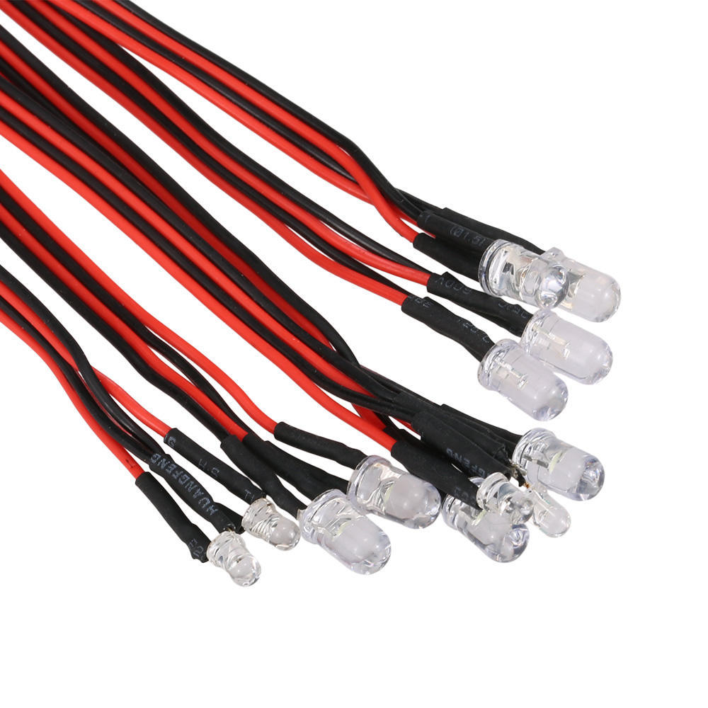 12 LED Lighting System Kit Steering Brake Smart Simulation Flash Lights for 1/10 Scale Models RC