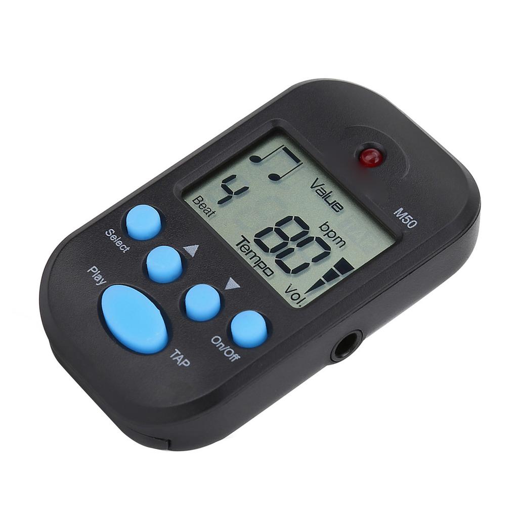 Mini Digital Beat Tap M50 Tempo Metronome Clip Musical Instruments