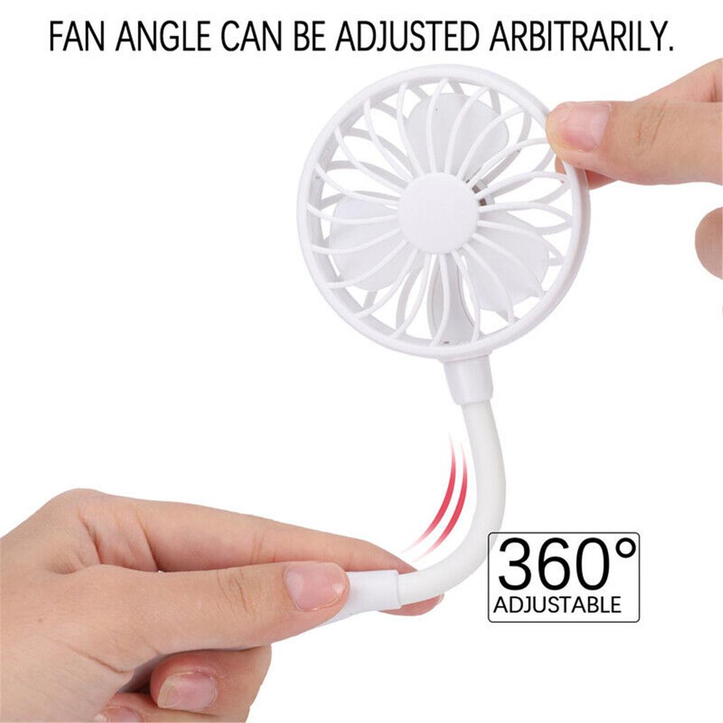 Dual cooling neck fan  portable USB charging neck hanging fan  dual cooling mini fan  outdoor lazy fan with LED lights and aromatherapy