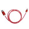 Кабель для зарядки USB-TypeC со светодиодной подсветкой, шнур для быстрой зарядки USB-C, кабель для зарядки(красный )